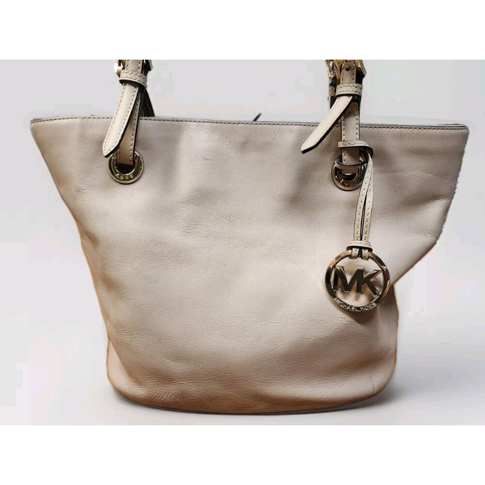 Michael Kors Beige Nude Pebbled Leather Tote